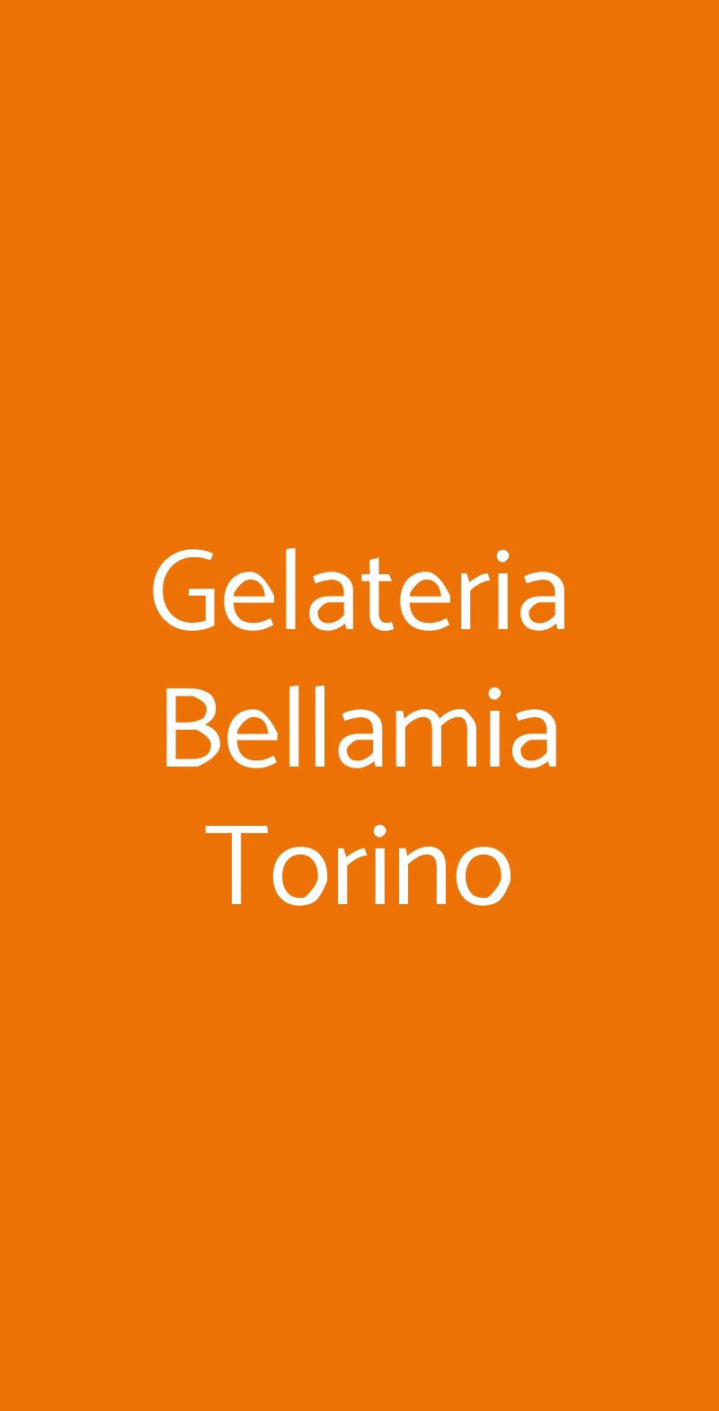 Gelateria Bellamia Torino Torino menù 1 pagina