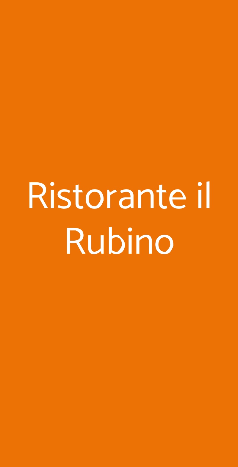 Ristorante il Rubino Borgaro Torinese menù 1 pagina