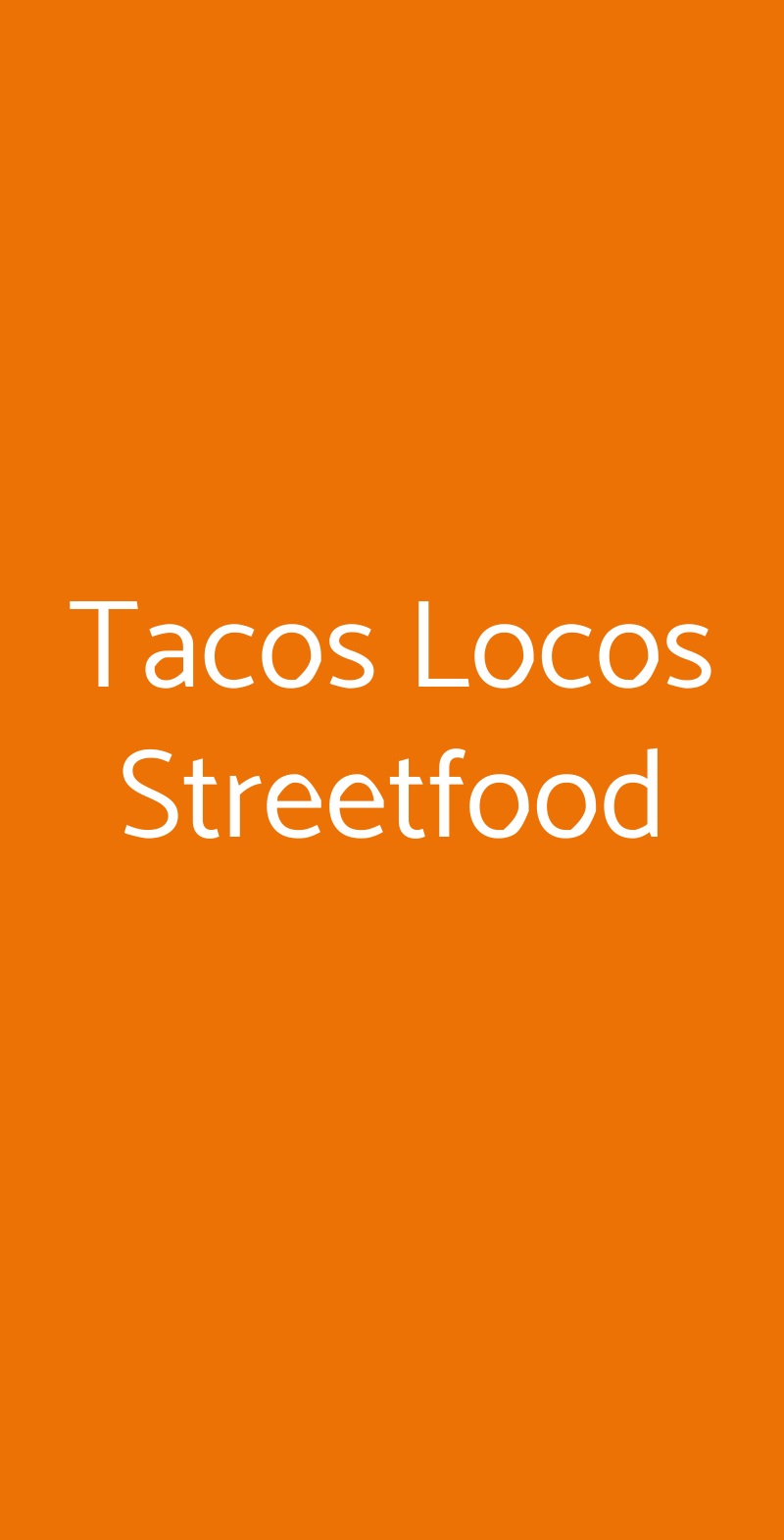 Tacos Locos Streetfood Torino menù 1 pagina