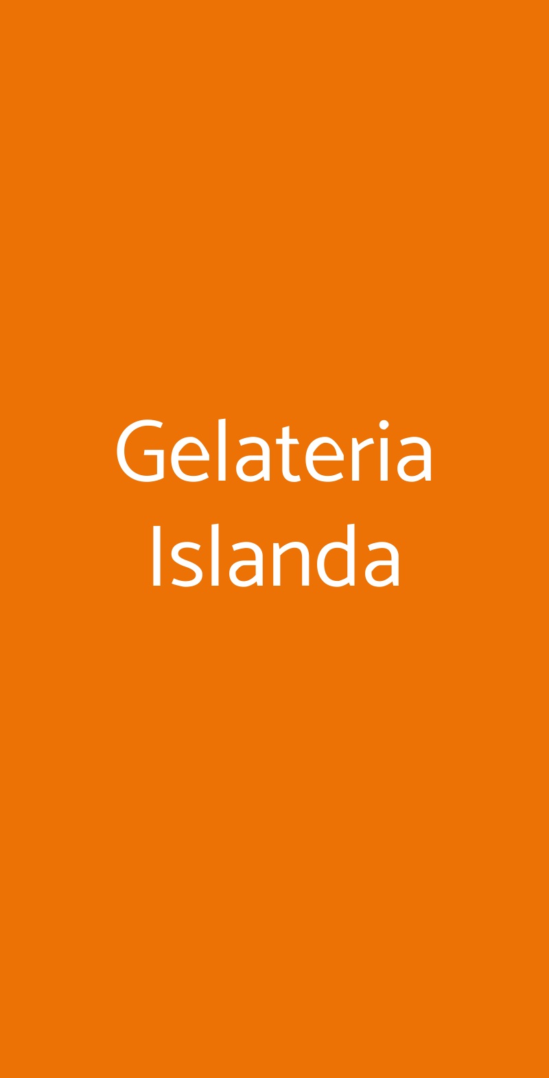 Gelateria Islanda Bologna menù 1 pagina
