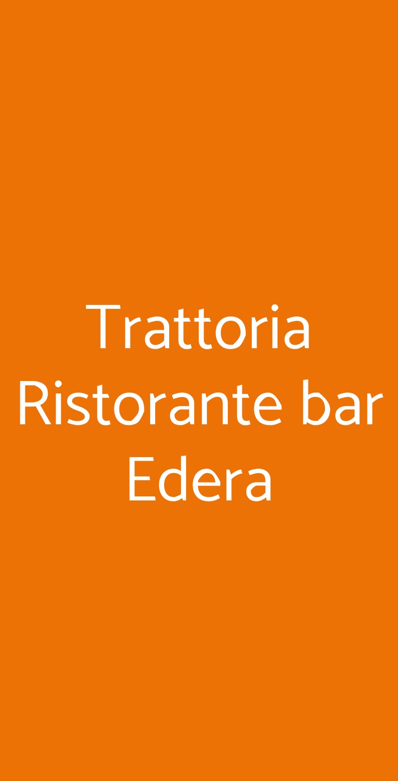 Trattoria Ristorante bar Edera Orta San Giulio menù 1 pagina