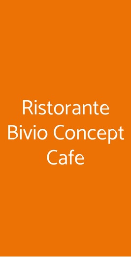 Ristorante Bivio Concept Cafe, Torino