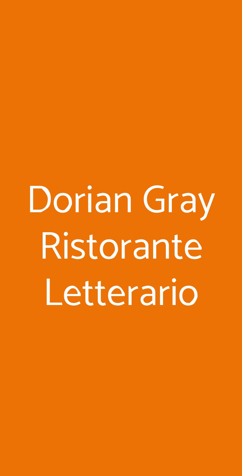 Dorian Gray Ristorante Letterario Novi Ligure menù 1 pagina