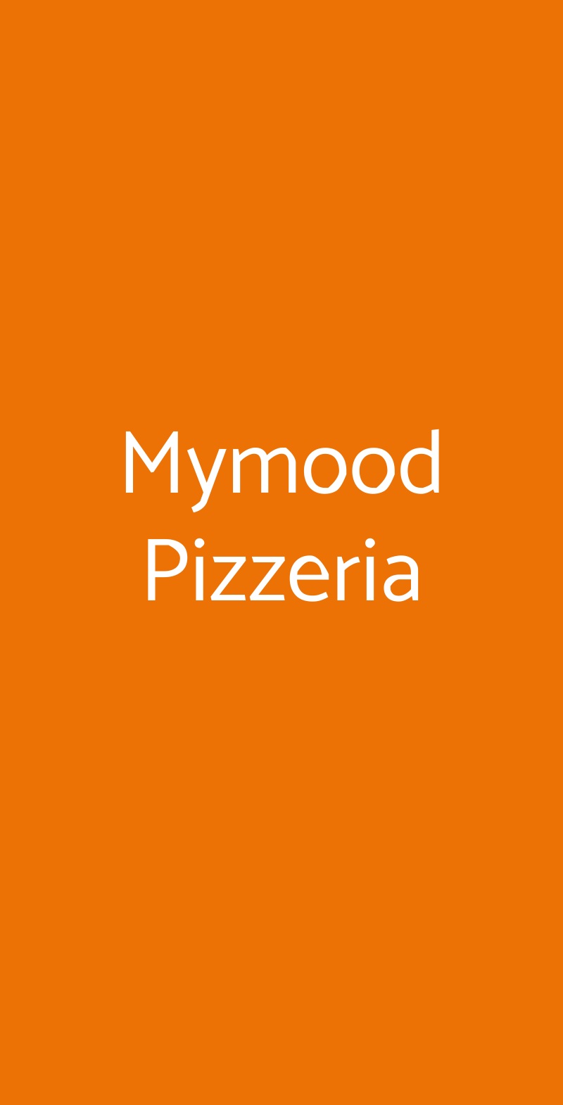 Mymood Pizzeria Torino menù 1 pagina