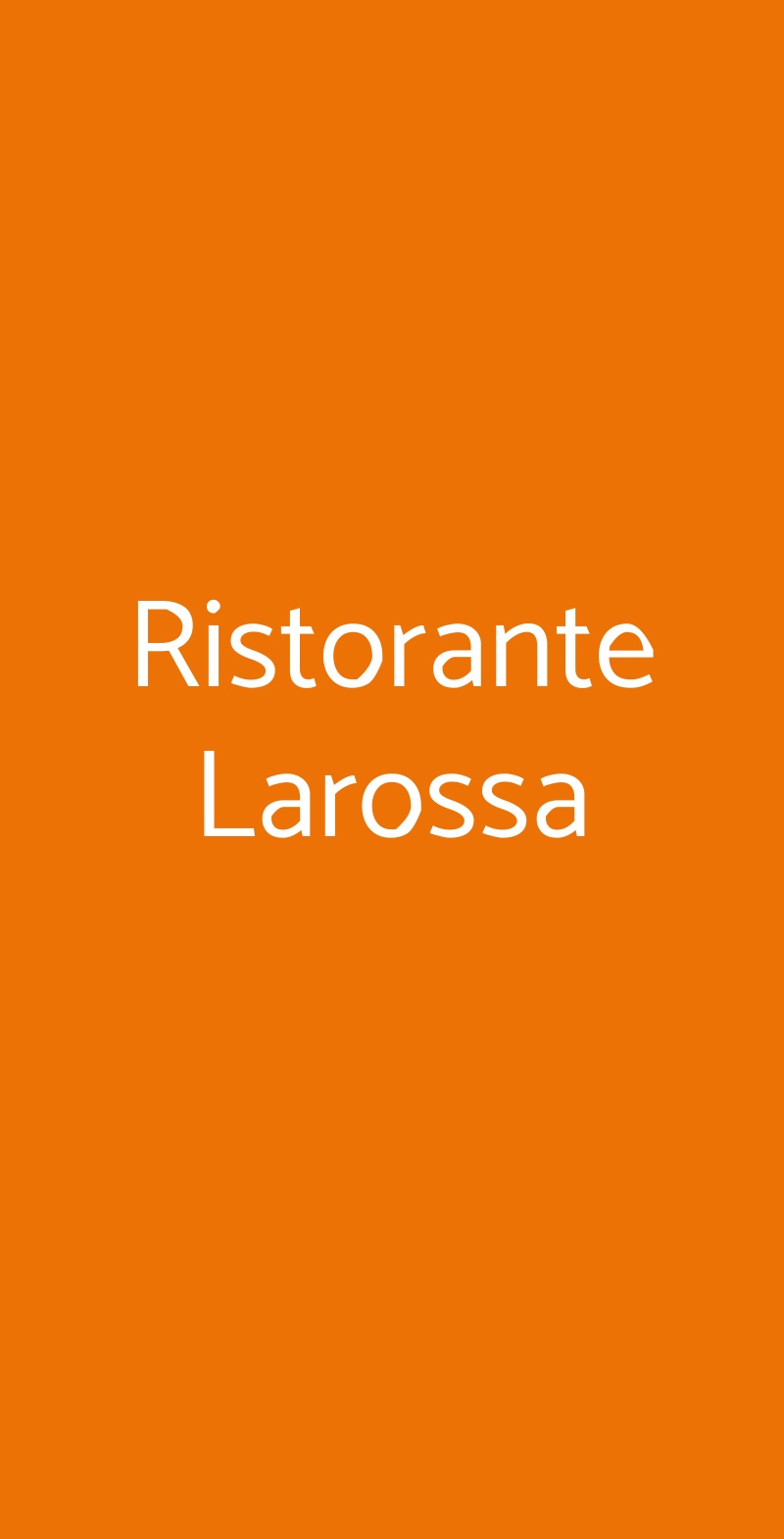 Ristorante Larossa Alba menù 1 pagina
