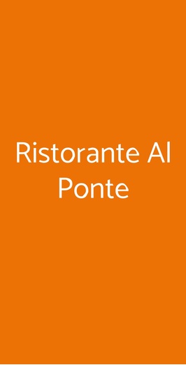Ristorante Al Ponte, Villanova Canavese
