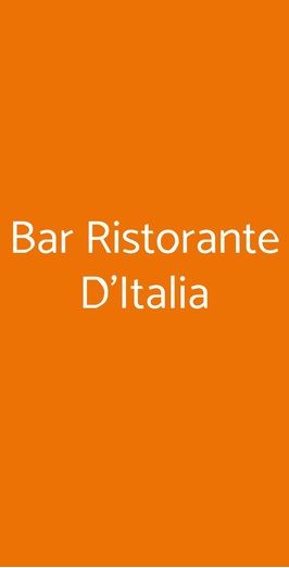 Bar Ristorante D'italia, Vercelli
