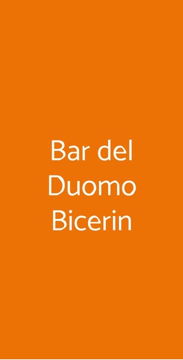 Bar Del Duomo Bicerin, Torino