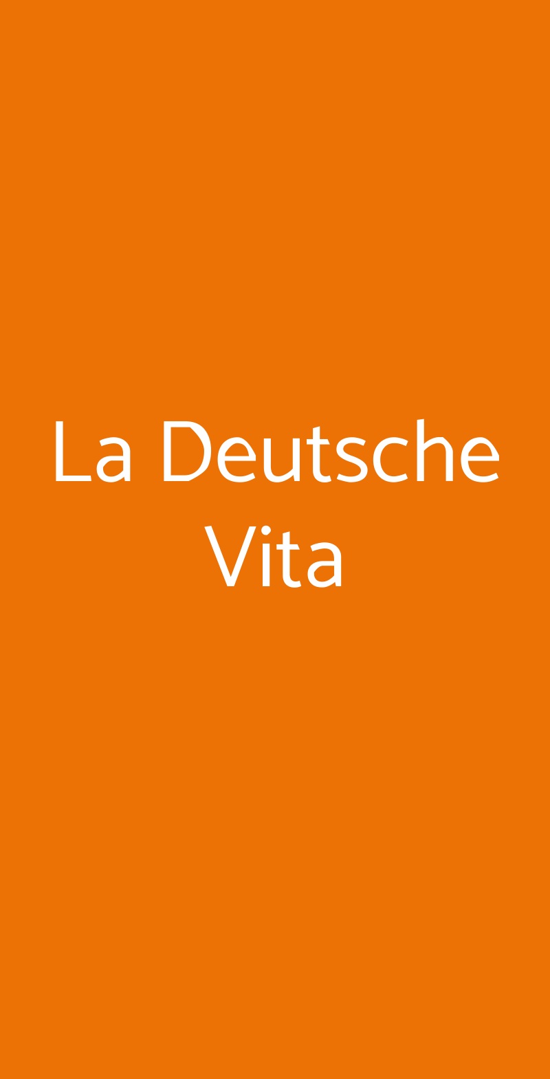 La Deutsche Vita Torino menù 1 pagina