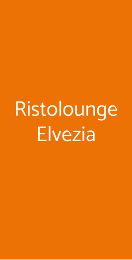 Ristolounge Elvezia, Stresa