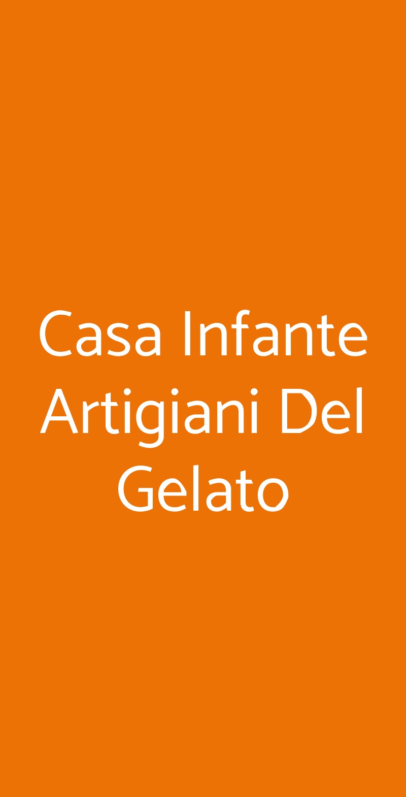 Casa Infante Artigiani Del Gelato Napoli menù 1 pagina
