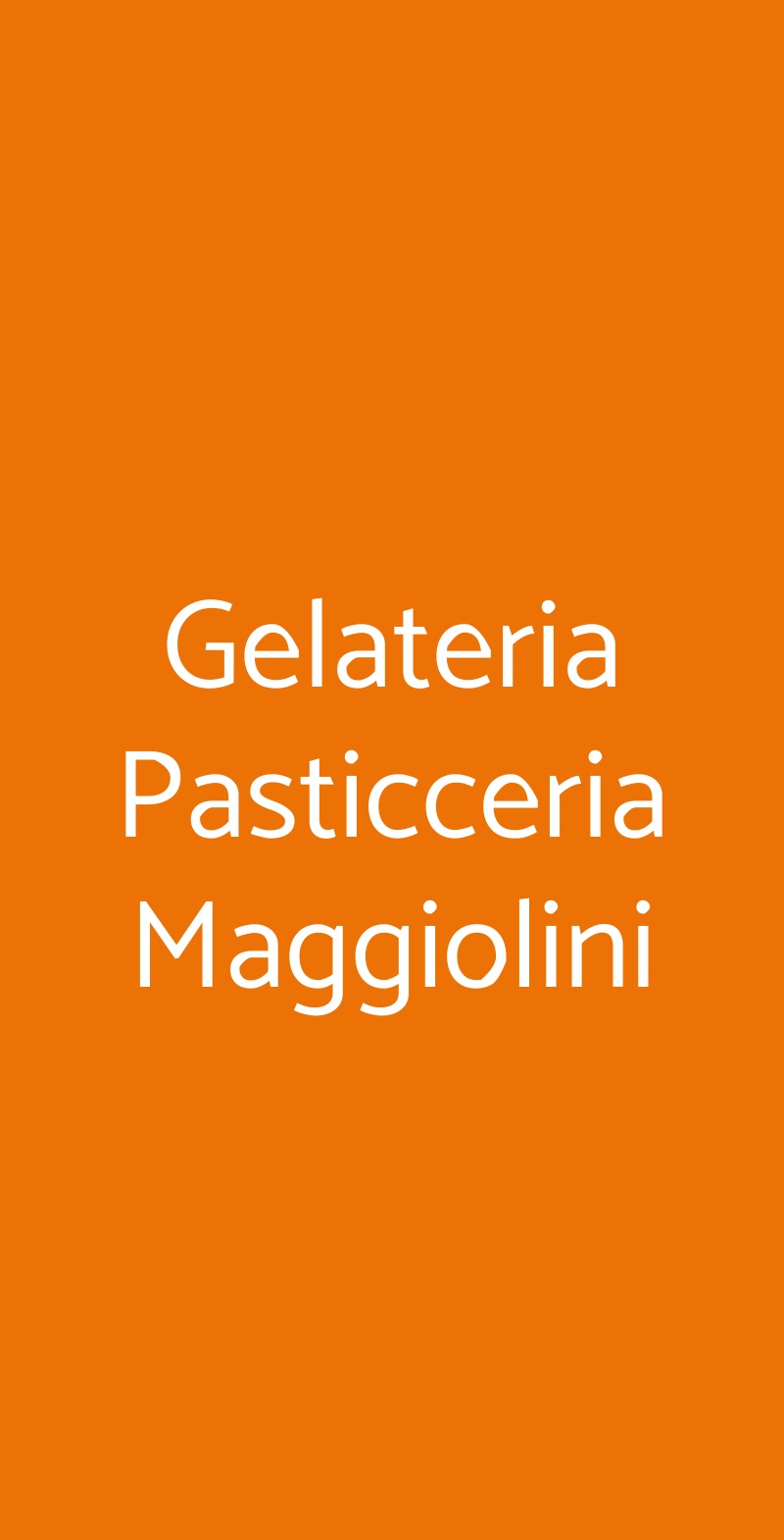 Gelateria Pasticceria Maggiolini Torino menù 1 pagina