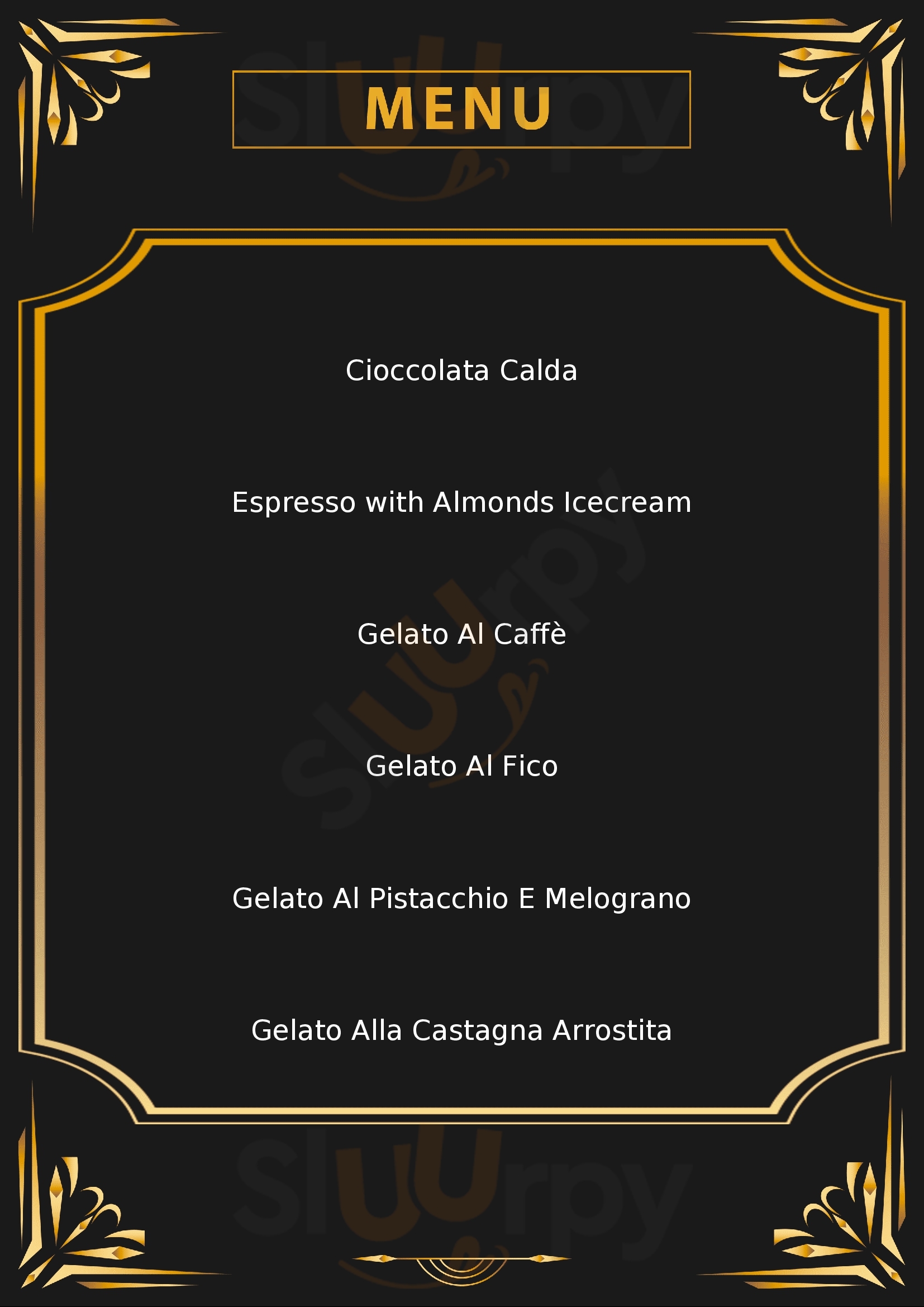 Gelateria Arte Fredda Alberobello menù 1 pagina