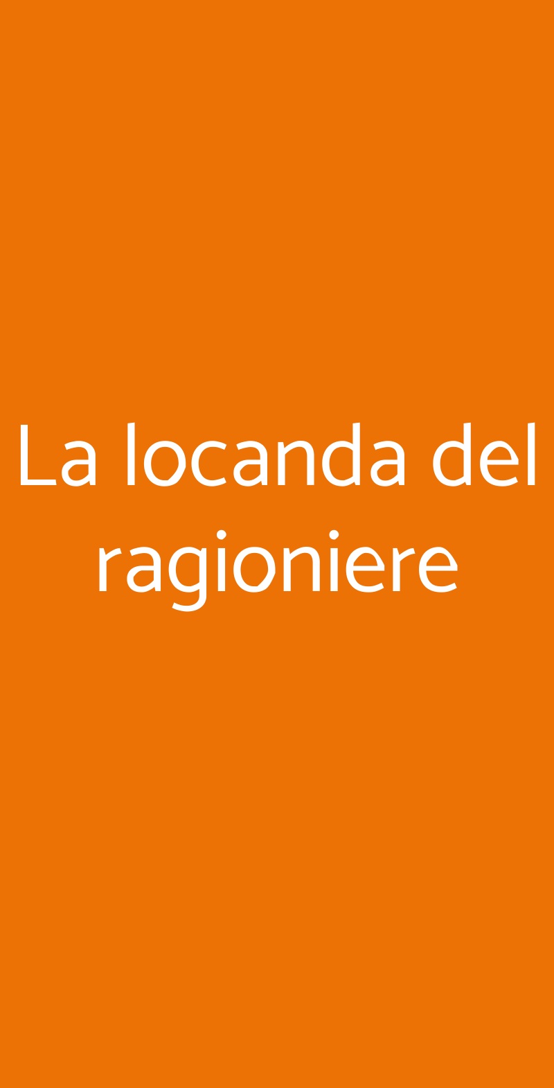 La locanda del ragioniere Lecce menù 1 pagina