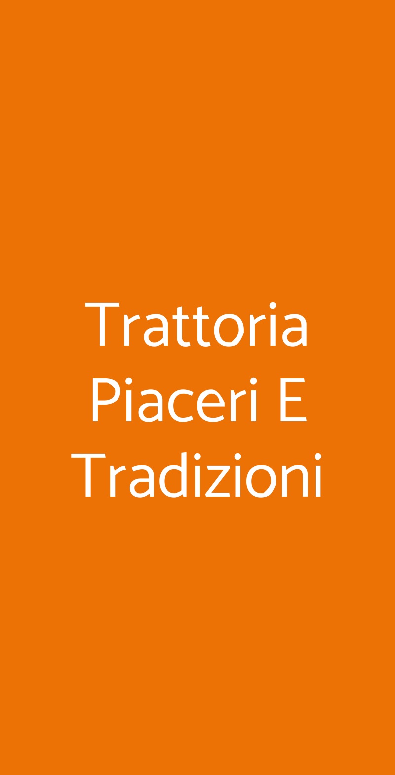 Trattoria Piaceri E Tradizioni Ceglie Messapica menù 1 pagina