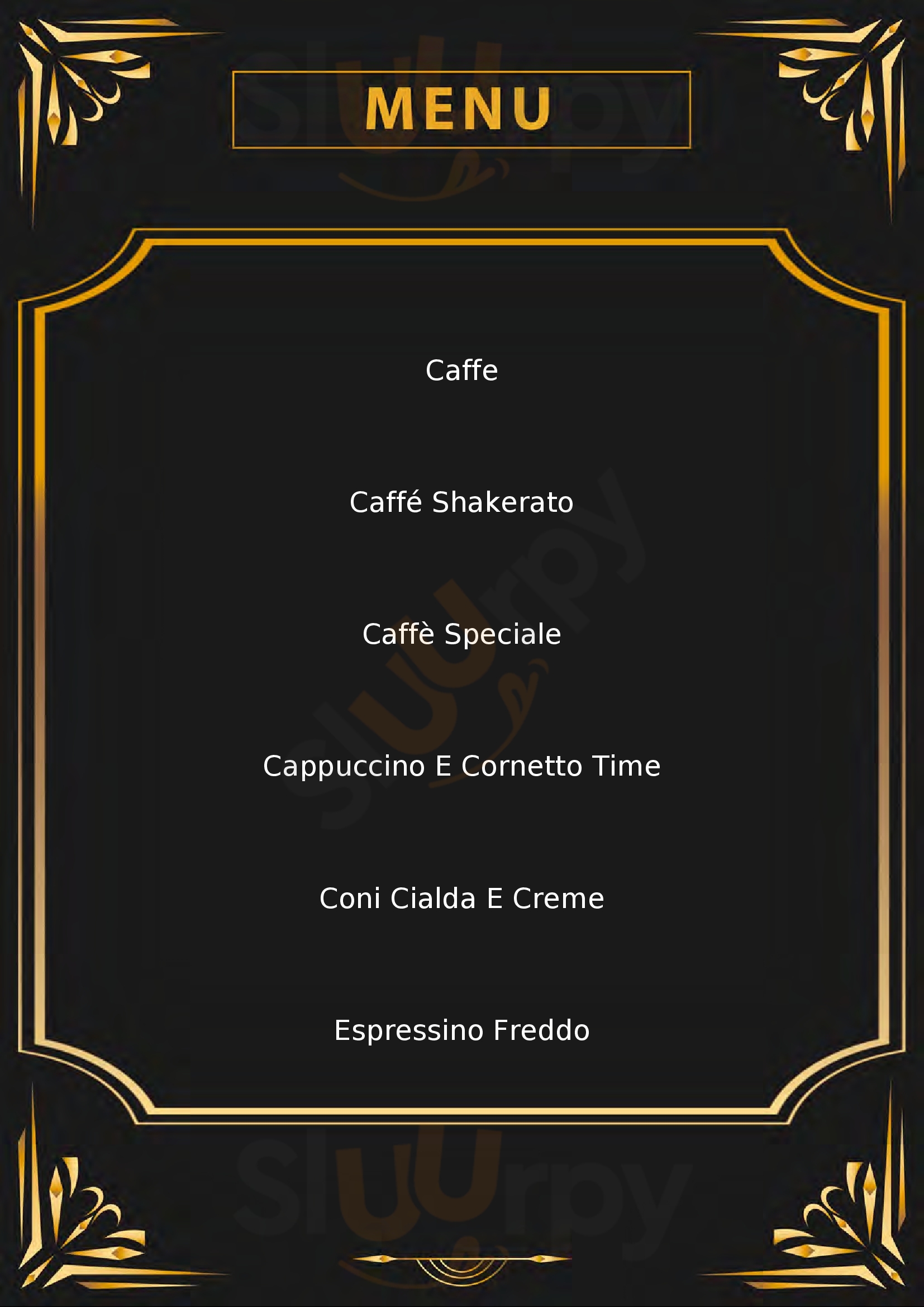 Cafe Roma Monopoli menù 1 pagina