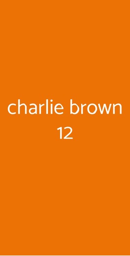 Charlie Brown 12, Seregno