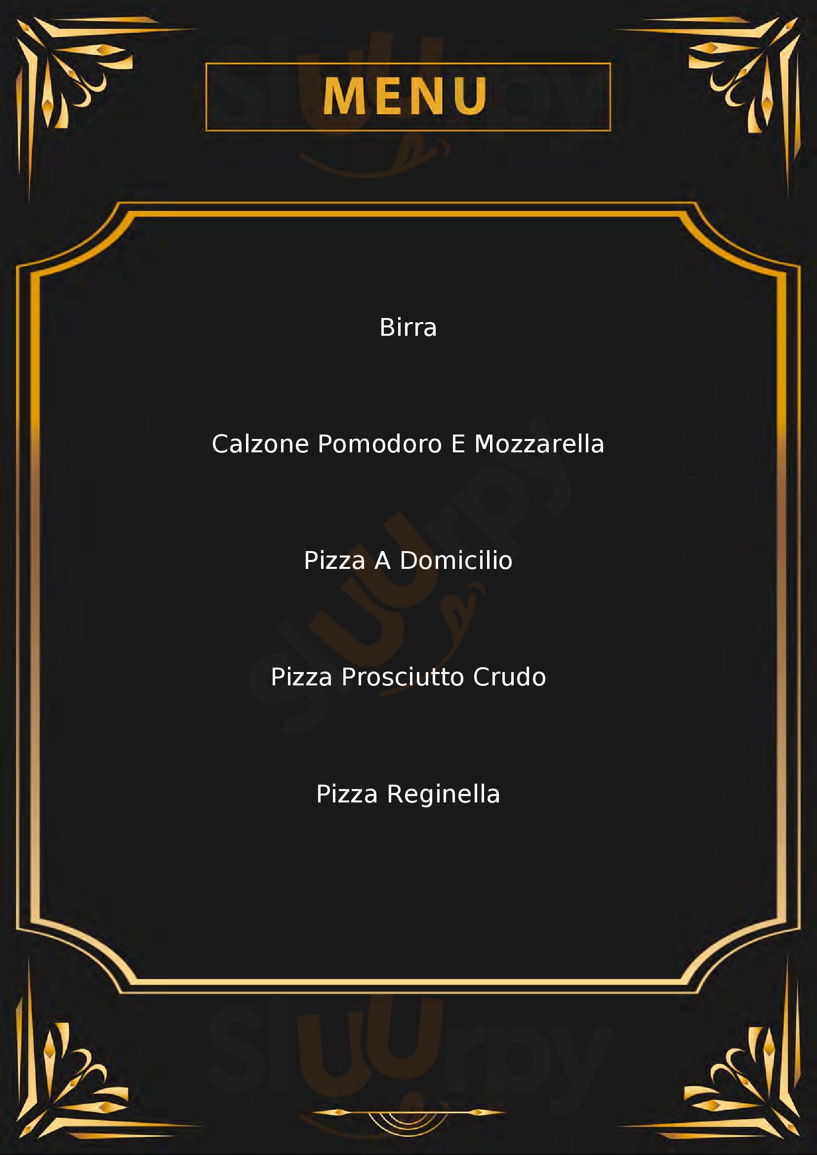 Pizzeria Reginella Foggia menù 1 pagina