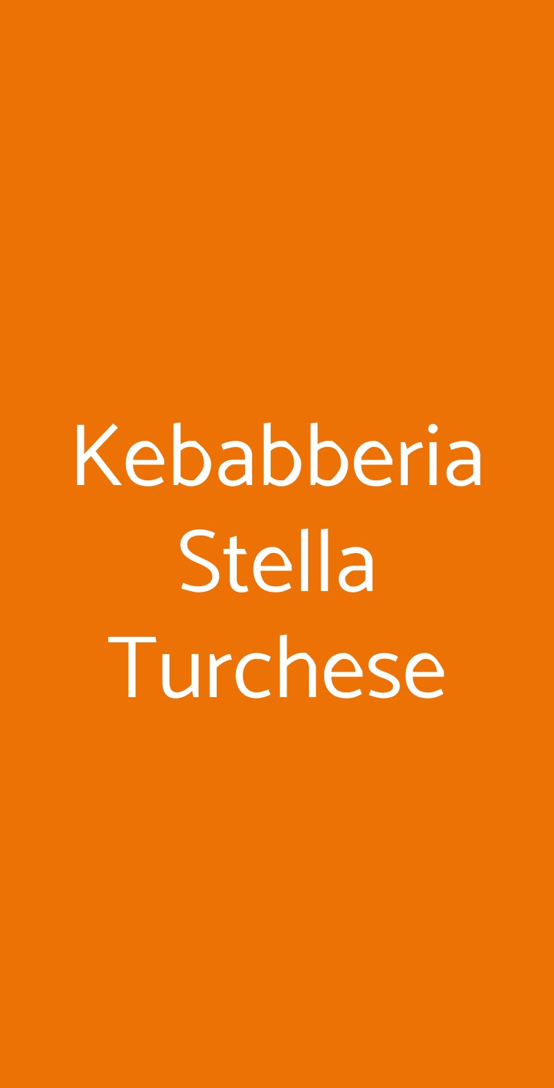 Kebabberia Stella Turchese Bari menù 1 pagina