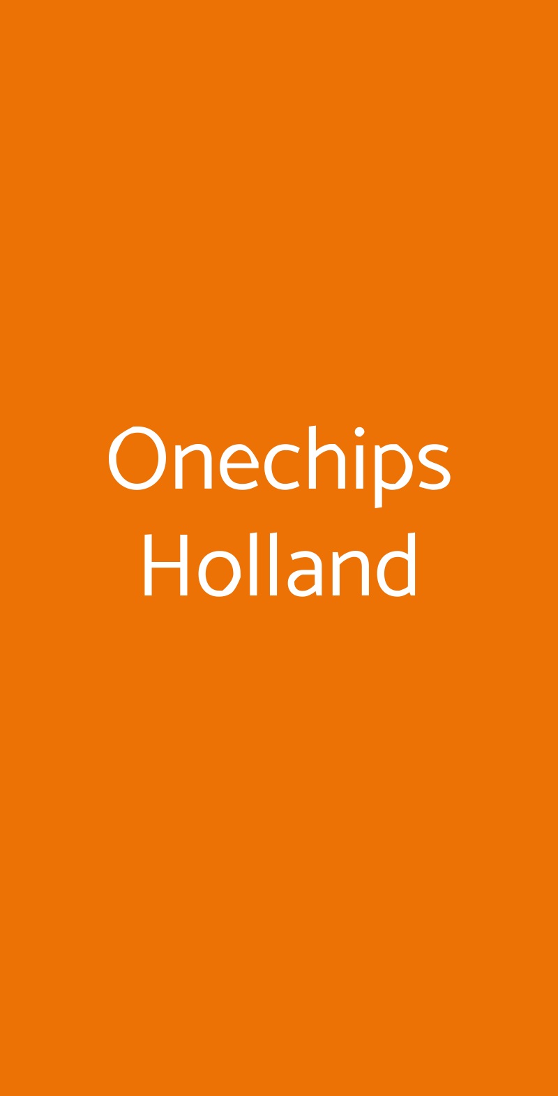 Onechips Holland Bari menù 1 pagina