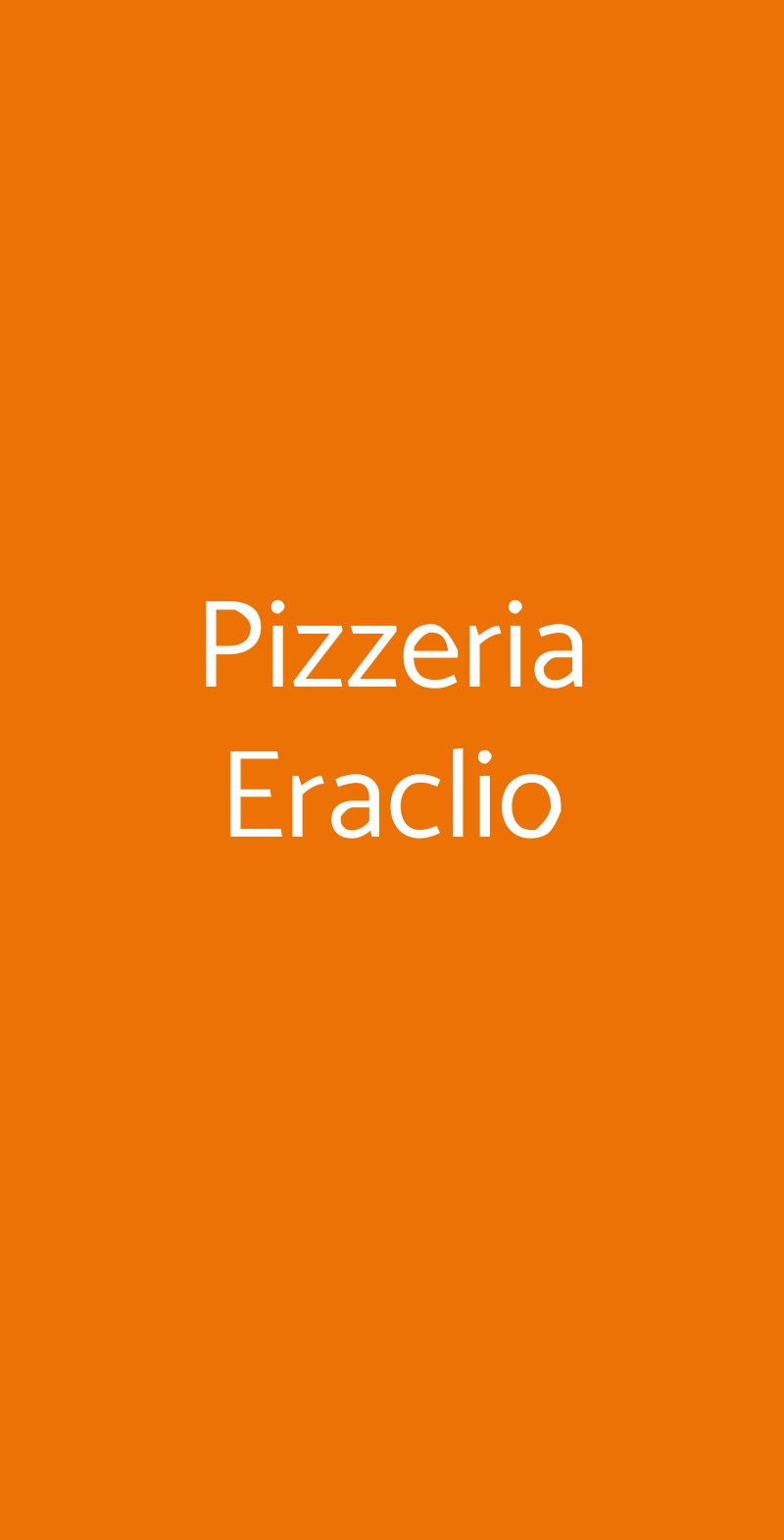 Pizzeria Eraclio Barletta menù 1 pagina
