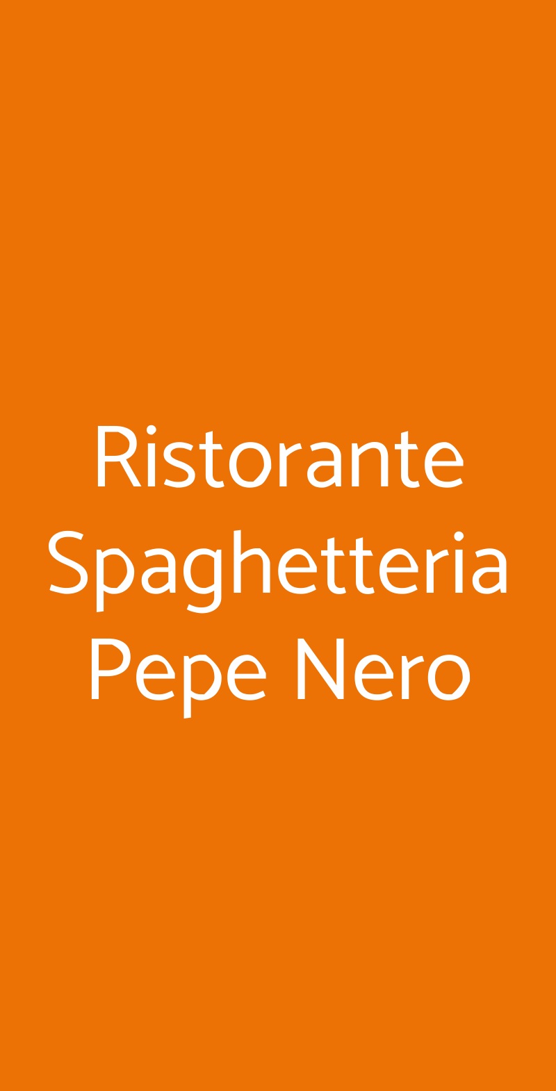 Ristorante Spaghetteria Pepe Nero Polignano a Mare menù 1 pagina