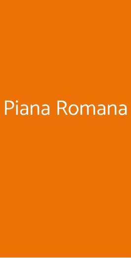 Piana Romana, San Giovanni Rotondo