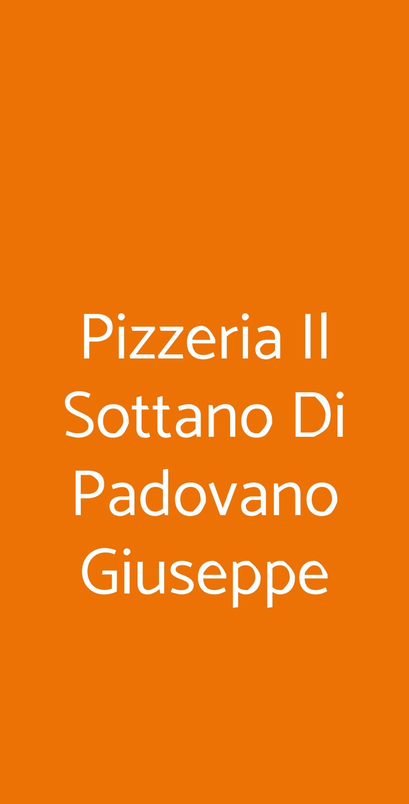 Pizzeria Il Sottano Di Padovano Giuseppe Bari menù 1 pagina