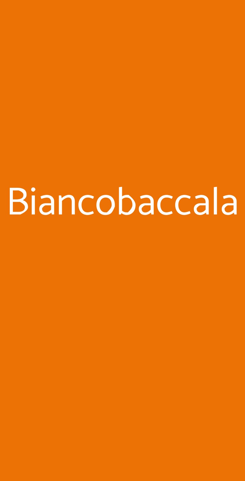 Biancobaccala Napoli menù 1 pagina