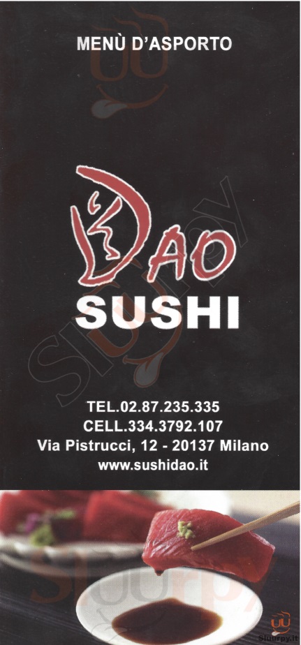 Sushi Dao Milano menù 1 pagina