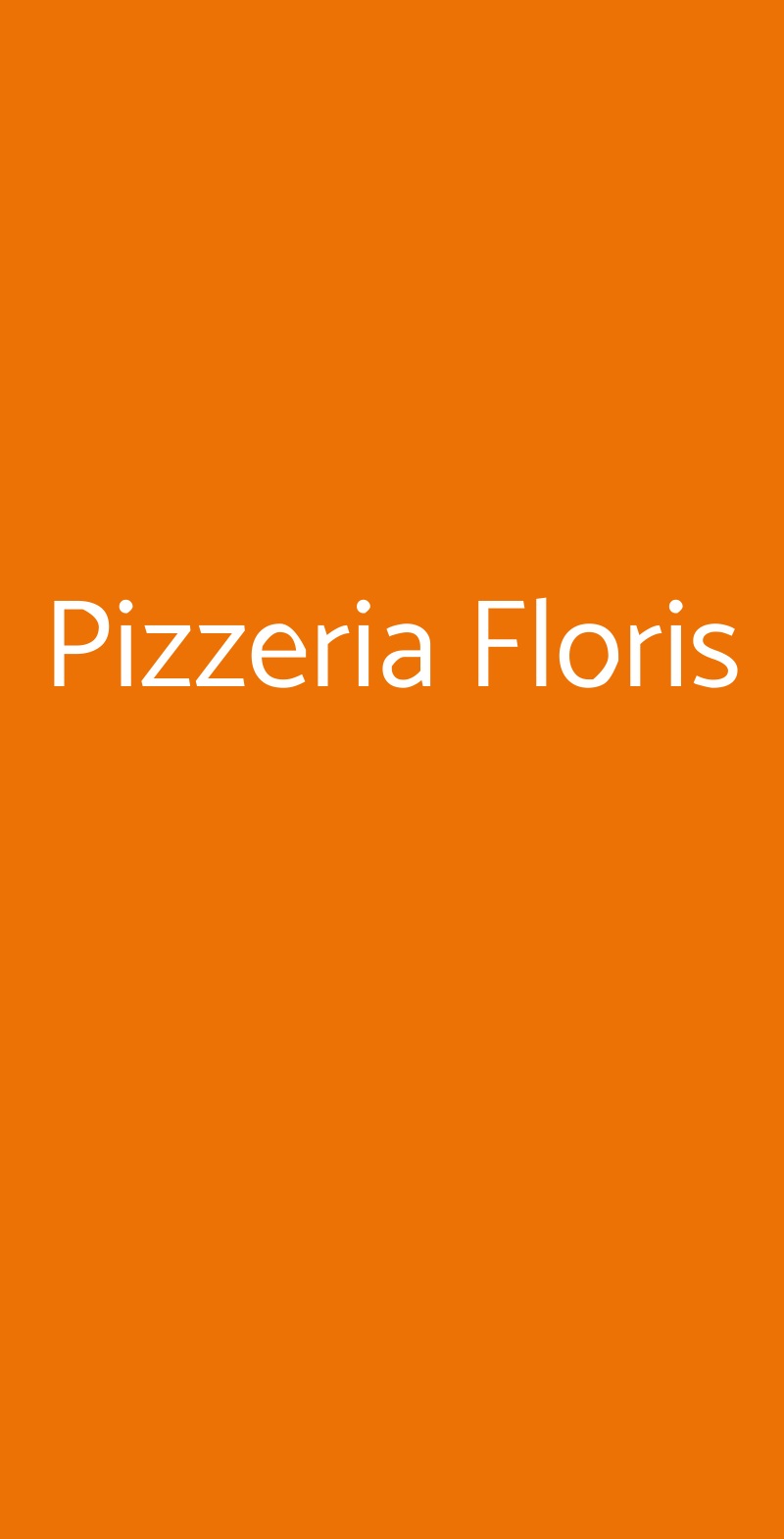 Pizzeria Floris Cagliari menù 1 pagina