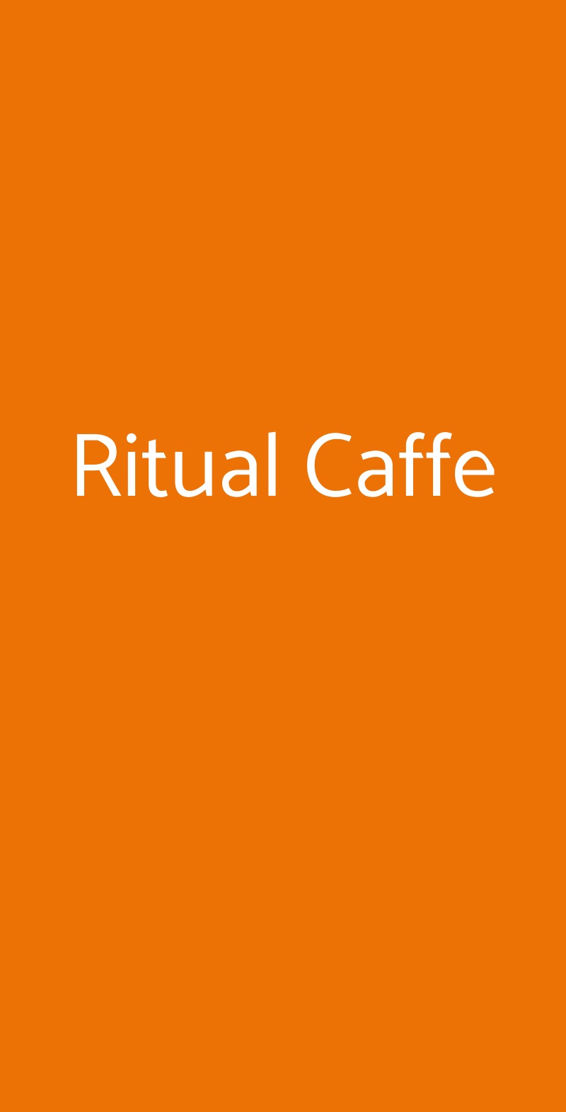 Ritual Caffe Cagliari menù 1 pagina