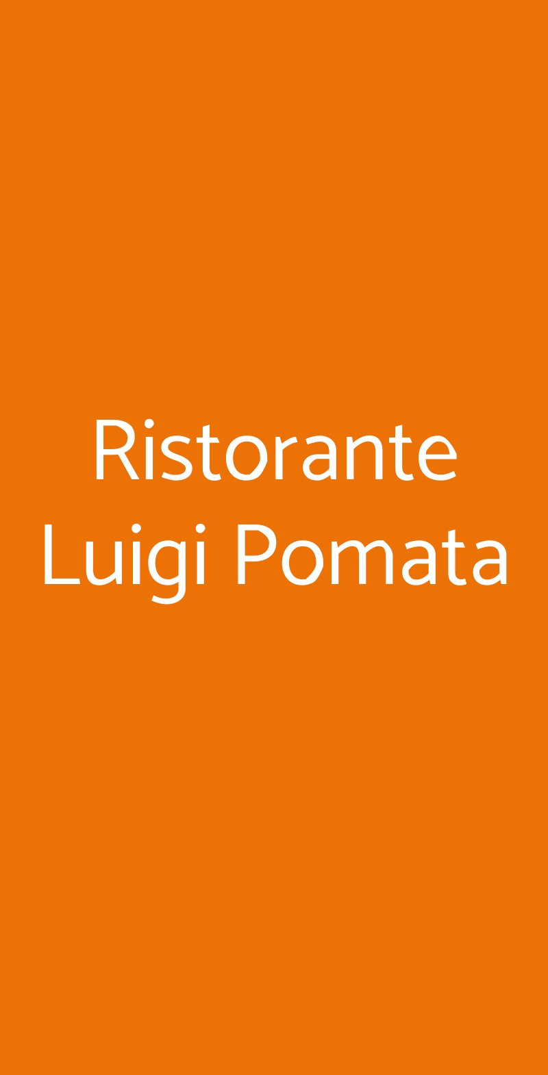 Ristorante Luigi Pomata Cagliari menù 1 pagina
