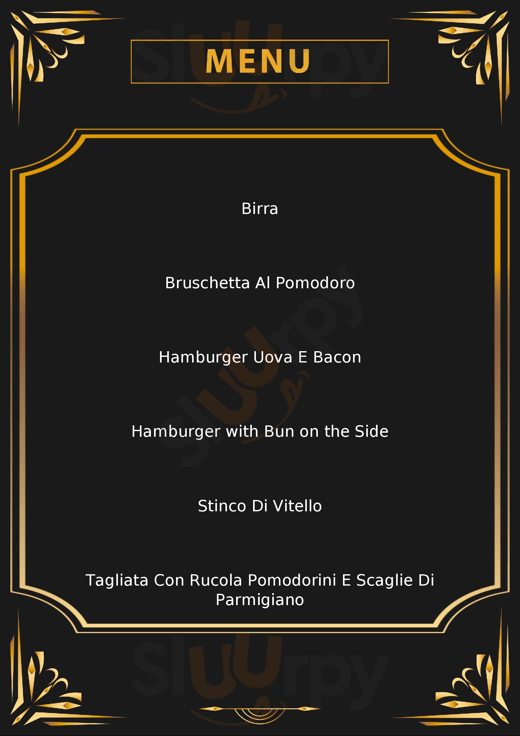 Bliss Burgerhouse & Barbeque Castellammare Di Stabia menù 1 pagina