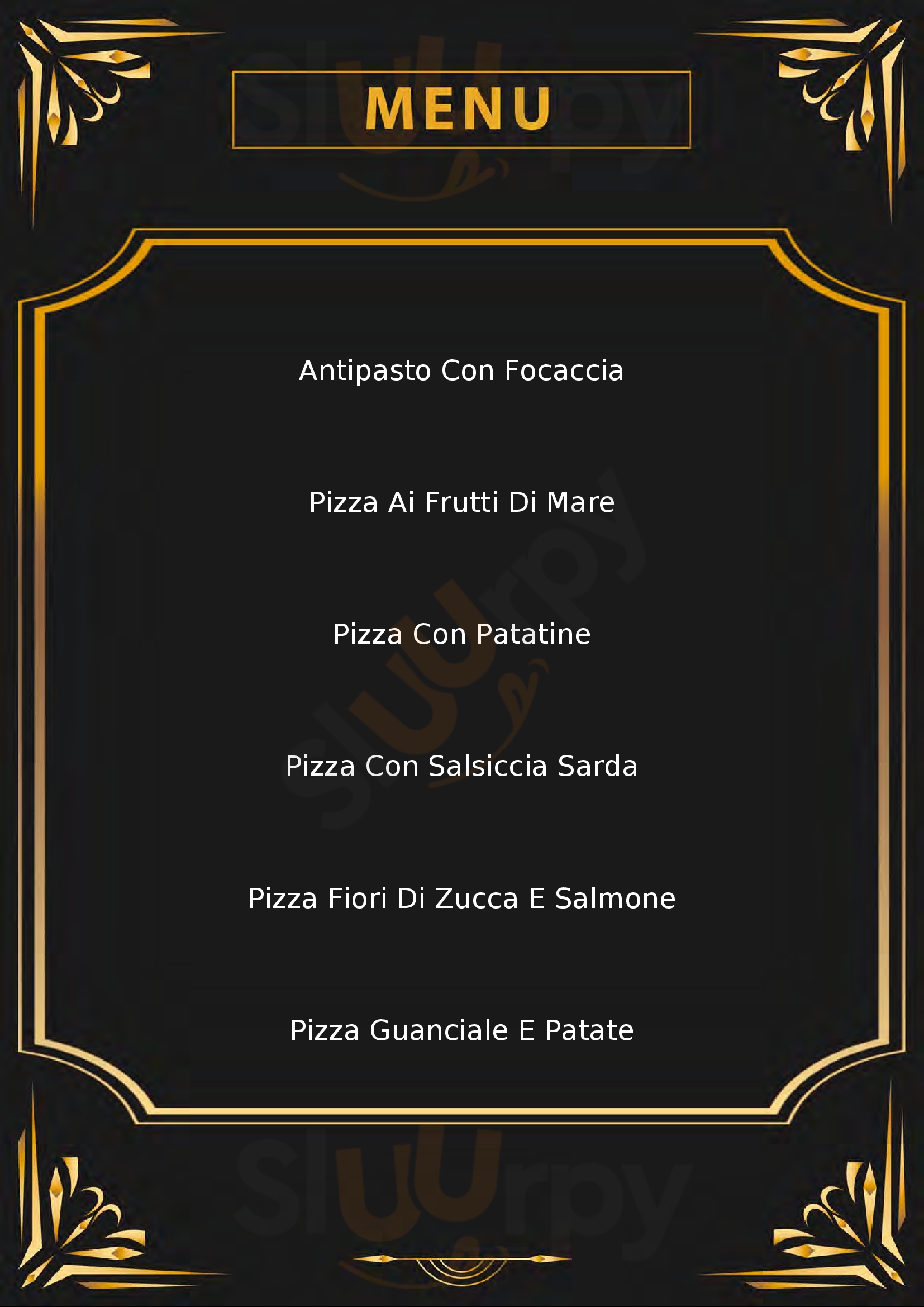 Pizzeria Il Quadrifoglio Solarussa menù 1 pagina