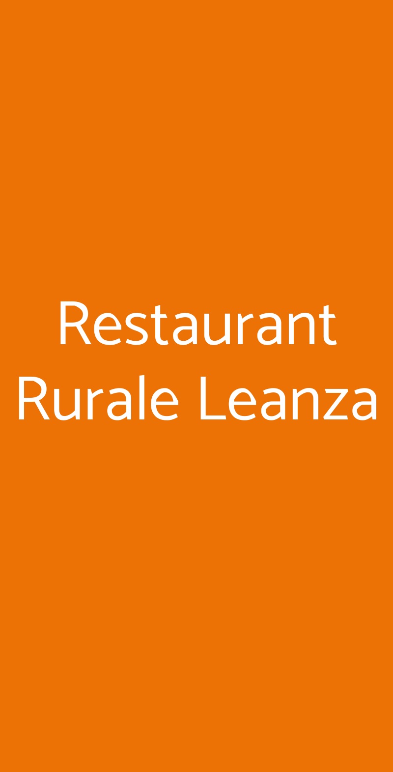Restaurant Rurale Leanza San Teodoro menù 1 pagina