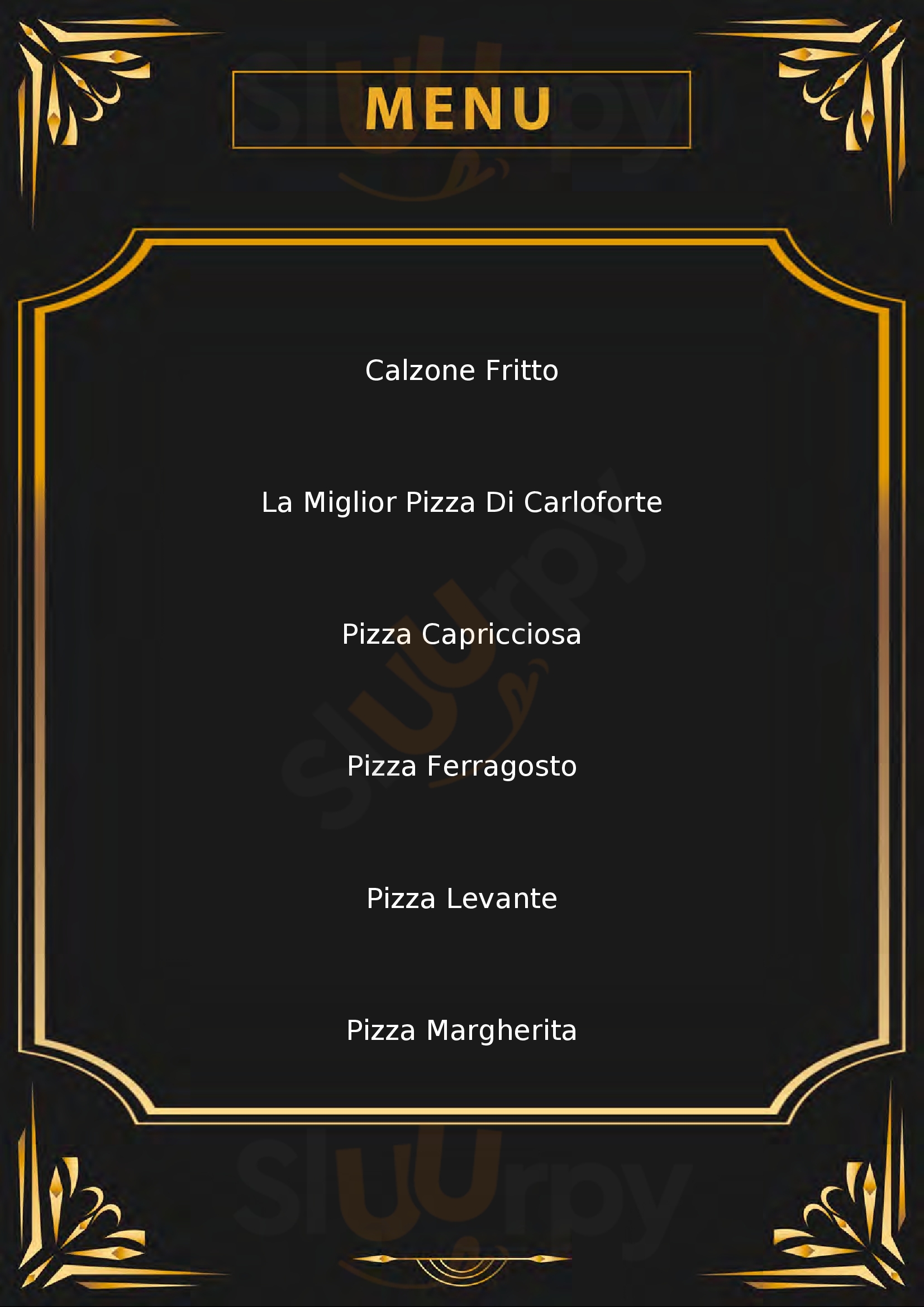 Pizzeria Lo Scugnizzo Carloforte menù 1 pagina