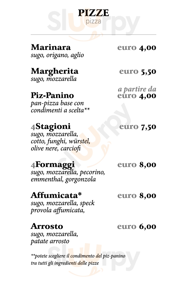 Ristorante Donegal Cagliari menù 1 pagina