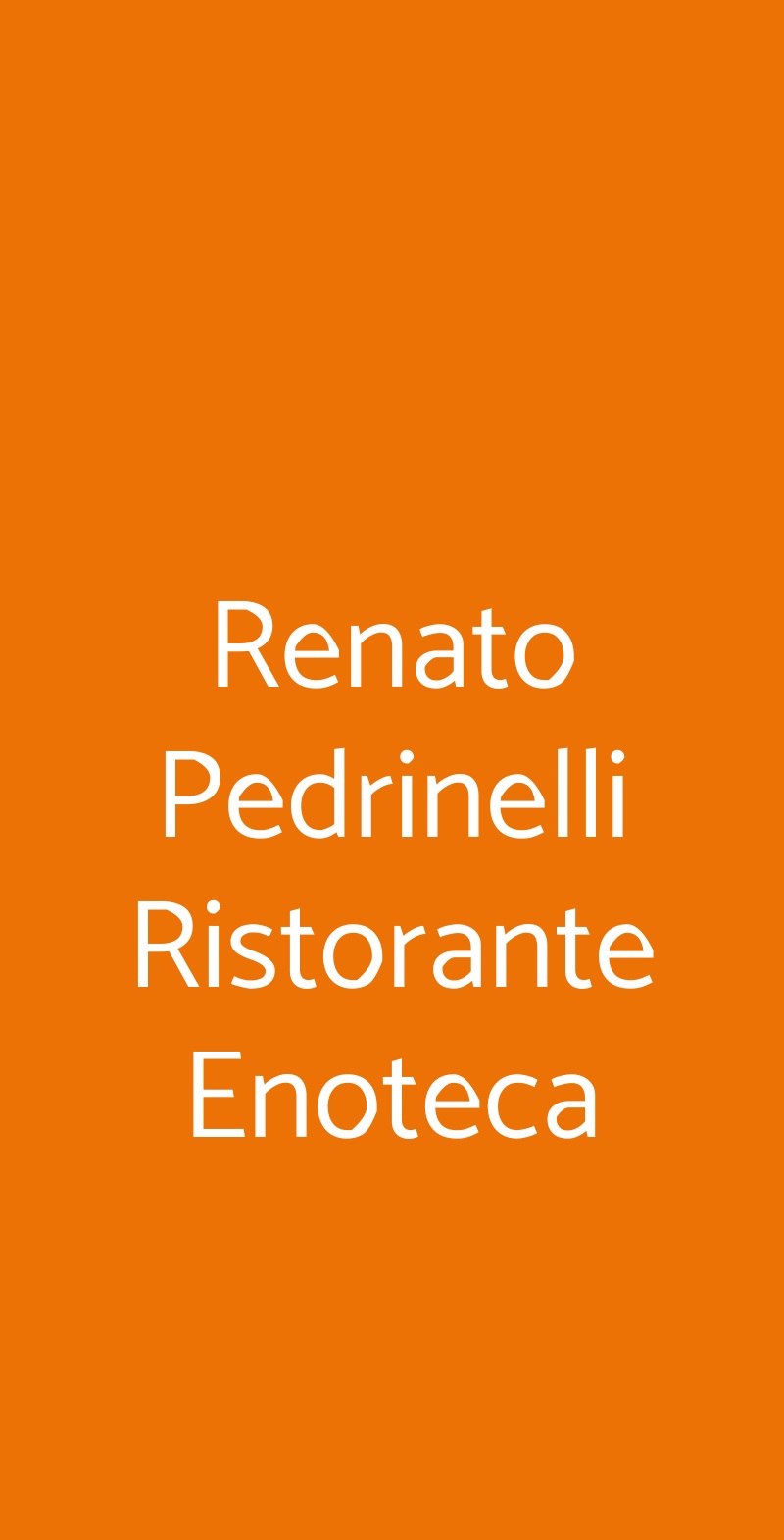 Renato Pedrinelli Ristorante Enoteca Arzachena menù 1 pagina