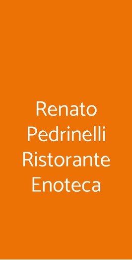 Renato Pedrinelli Ristorante Enoteca, Arzachena