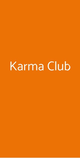 Karma Club, Palermo