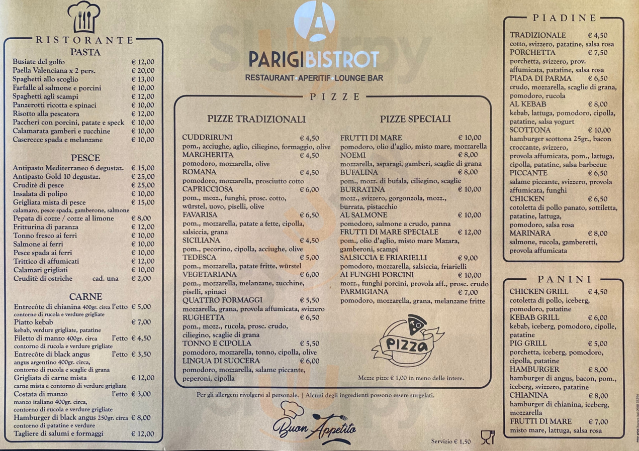 Parigi Bistrot Restaurant Wine Bar Cafe