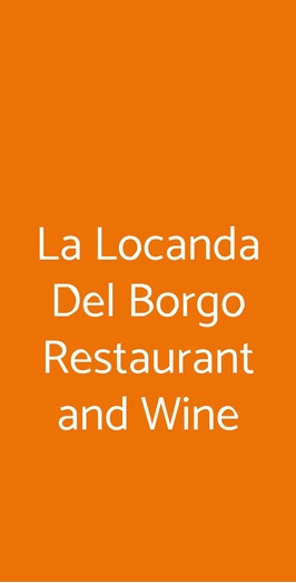 La Locanda Del Borgo Restaurant And Wine, Catania