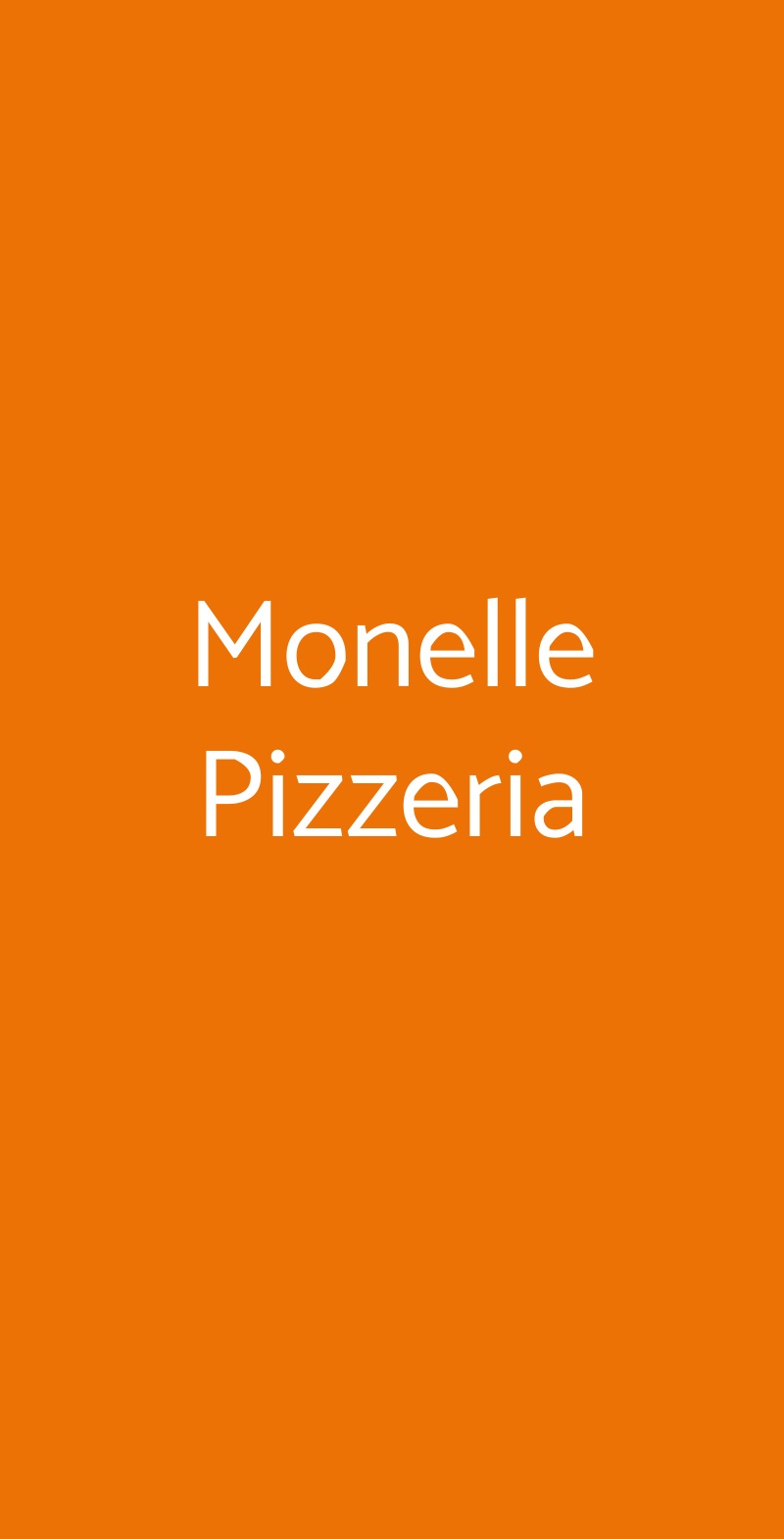 Monelle Pizzeria Alcamo menù 1 pagina