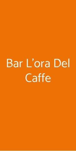 Bar L'ora Del Caffe, Palermo