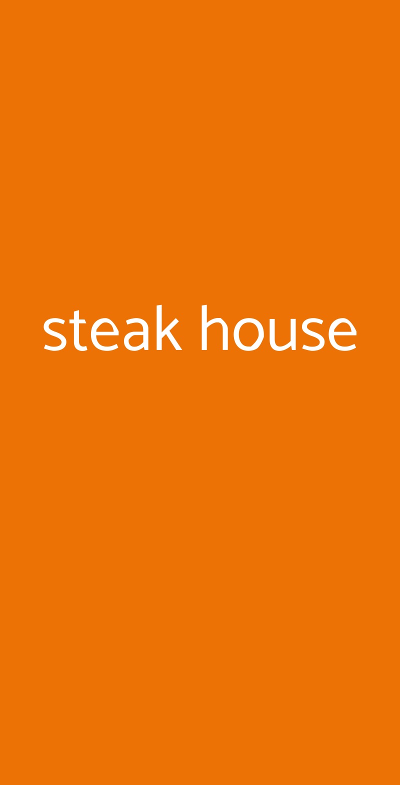 steak house Catania menù 1 pagina