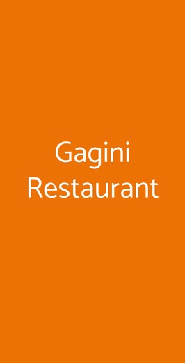 Gagini Restaurant, Palermo