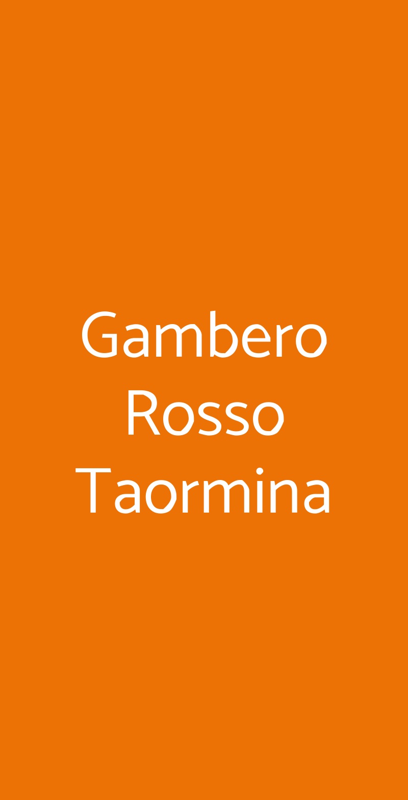 Gambero Rosso Taormina Taormina menù 1 pagina
