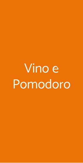 Vino E Pomodoro, Palermo
