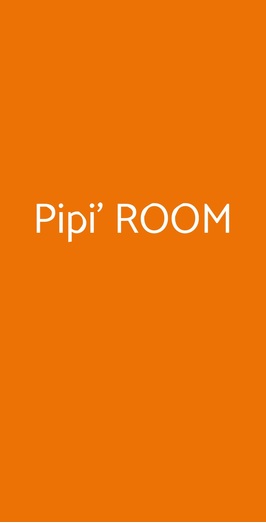 Pipi' Room, Palermo